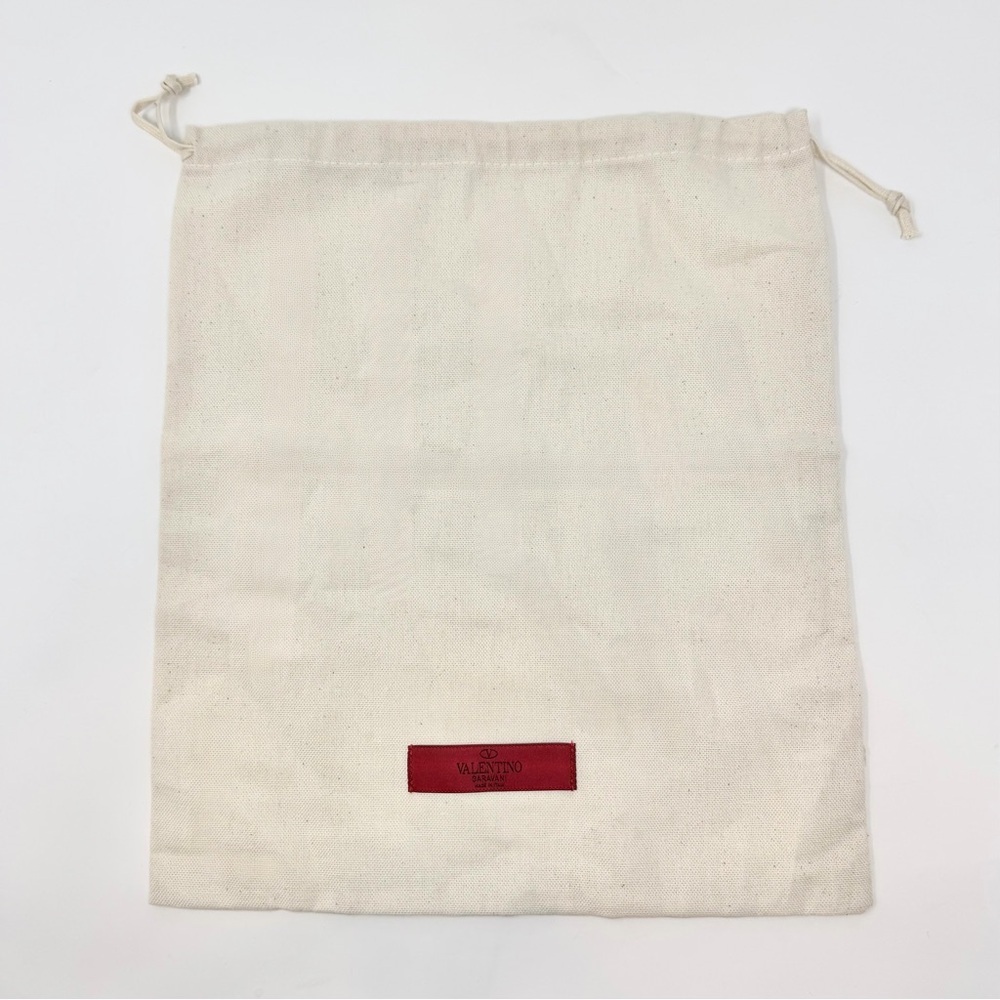 Valentino Garavani Cream Bag with Red Logo Bag